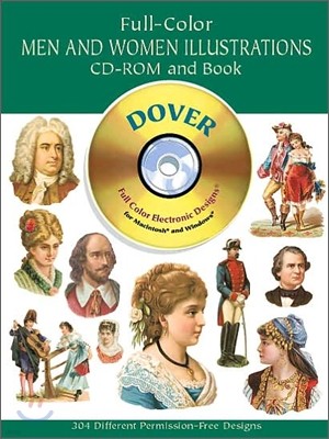 Full-Color Men and Women Illustrations CD-ROM and Book with Book