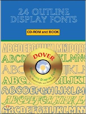 24 Outline Display Fonts CD-ROM and Book