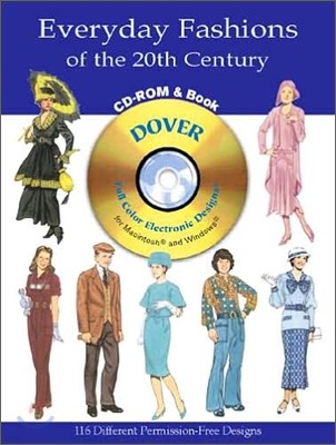 Everyday Fashions of the 20th Century CD-ROM and Book
