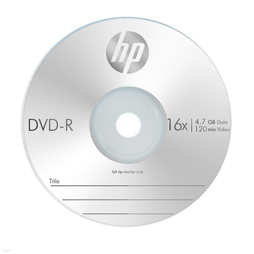 [HP] DVD-R Slim 1P (16x/4.7g/120min)
