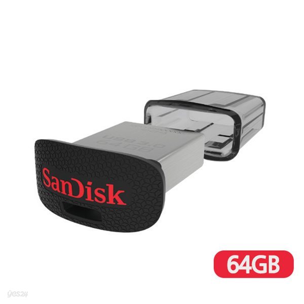 [샌디스크] USB메모리 SDCZ-43 (USB3.0/바/64GB/블랙)