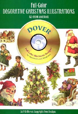 Full-Color Decorative Christmas Illustrations CD-ROM and Book