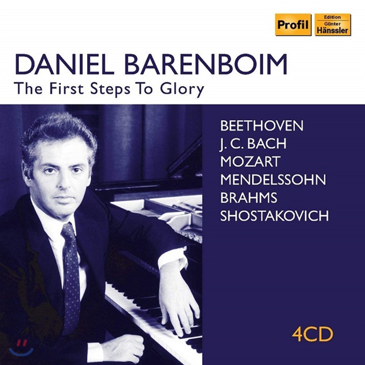 Daniel Barenboim 베토벤: 피아노 소나타 '비창', '월광', '열정', '발트슈타인', '함머클라비어' / 모차르트: 변주곡 k265 외 (The First Steps To Glory) 다니엘 바렌보임