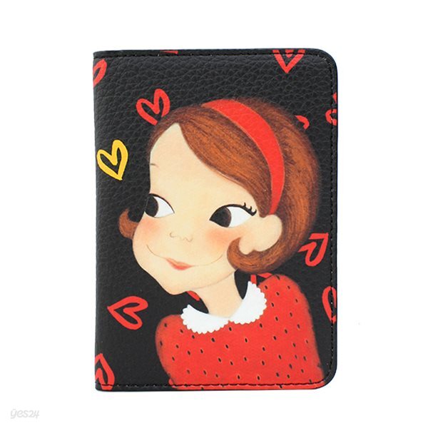 [육심원] 하트가죽여권지갑 리아
