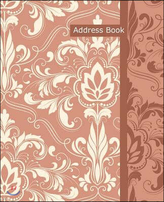Address Book: Address book size 7.5x9.25 inch, 120 page, 3 entries per page, Large room for writing in. Record names, address, home,