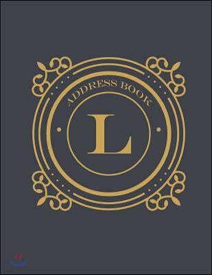 Address book: Address book size 8.5x11 inch, 120 page, 10 entries per page, Large room for writing in. Record names, address, home,