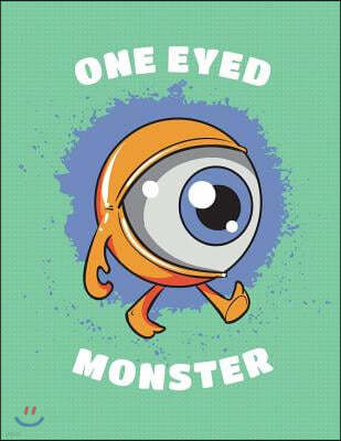 One Eyed Monster from Outer Space Notebook: Writing Journal, School Teachers, Students, College Ruled Lined Paper, 200 Pages (8.5 X 11)