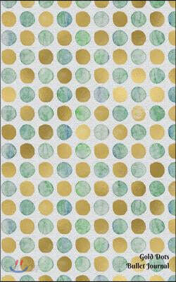 Gold Dots Bullet Journal: Small (5 X 8), 100 Dotted Pages, Narrow Spaced, Soft Matte Cover