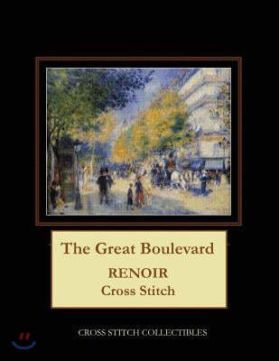 The Great Boulevard: Renoir Cross Stitch Pattern