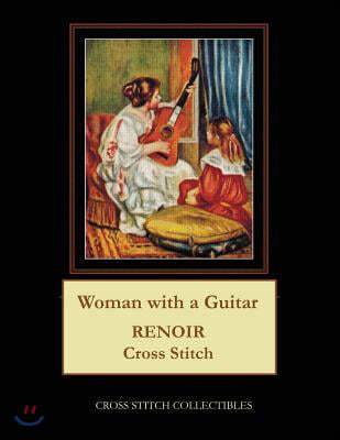 Woman with a Guitar: Renoir Cross Stitch Pattern