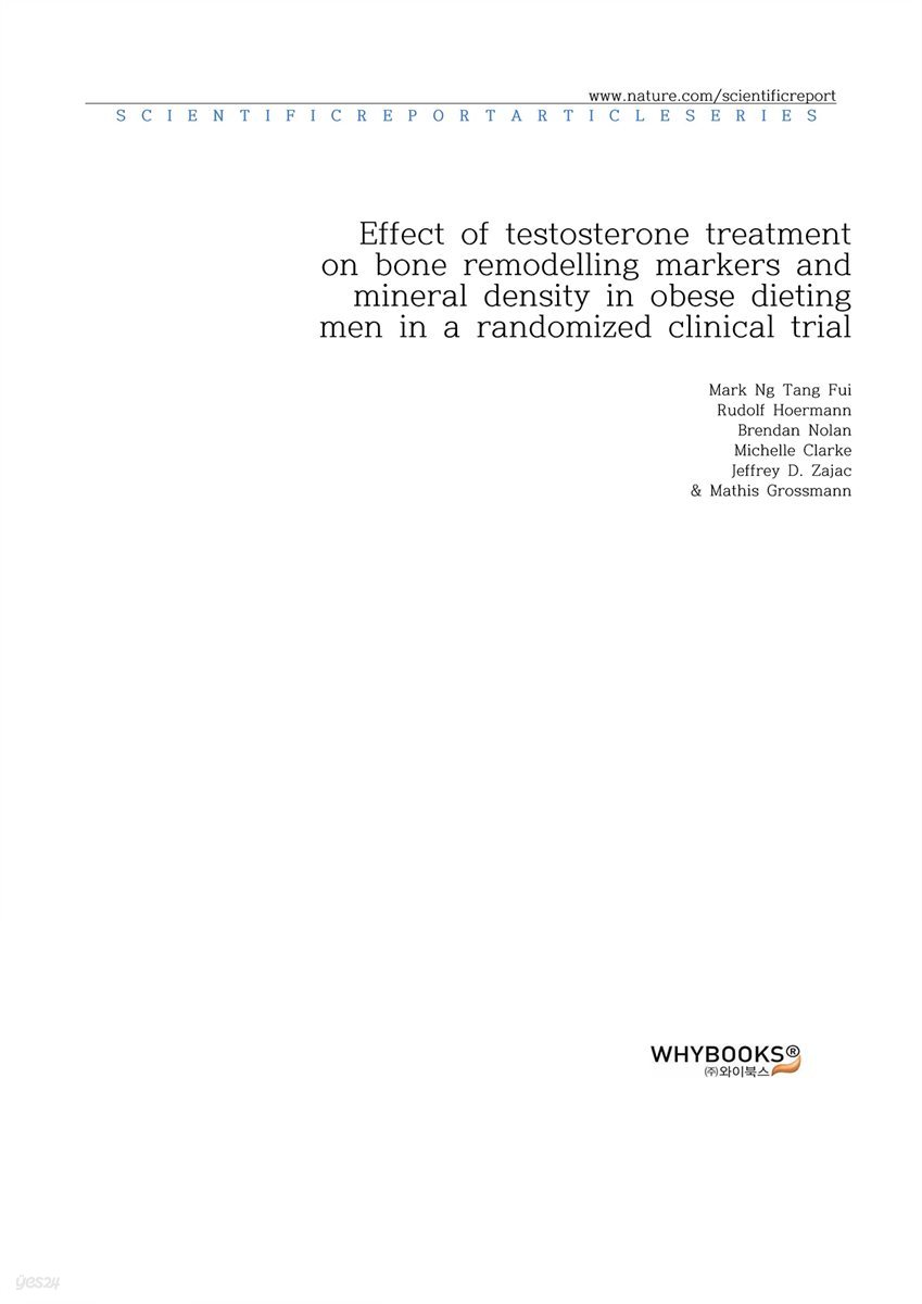 Effect of testosterone treatment on bone remodelling markers and mineral density in obese dieting men in a randomized clinical trial