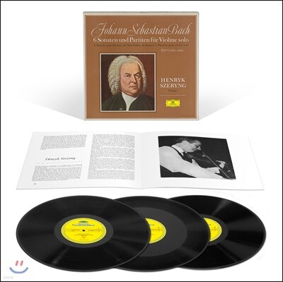 Henryk Szeryng,Johann Sebastian Bach — Henryk Szeryng 헨릭 셰링 - 바흐: 무반주 바이올린 소나타와 파르티타 전곡집 (Bach: 6 Sonatas & Partitas for Solo Violin) 앨범 커버