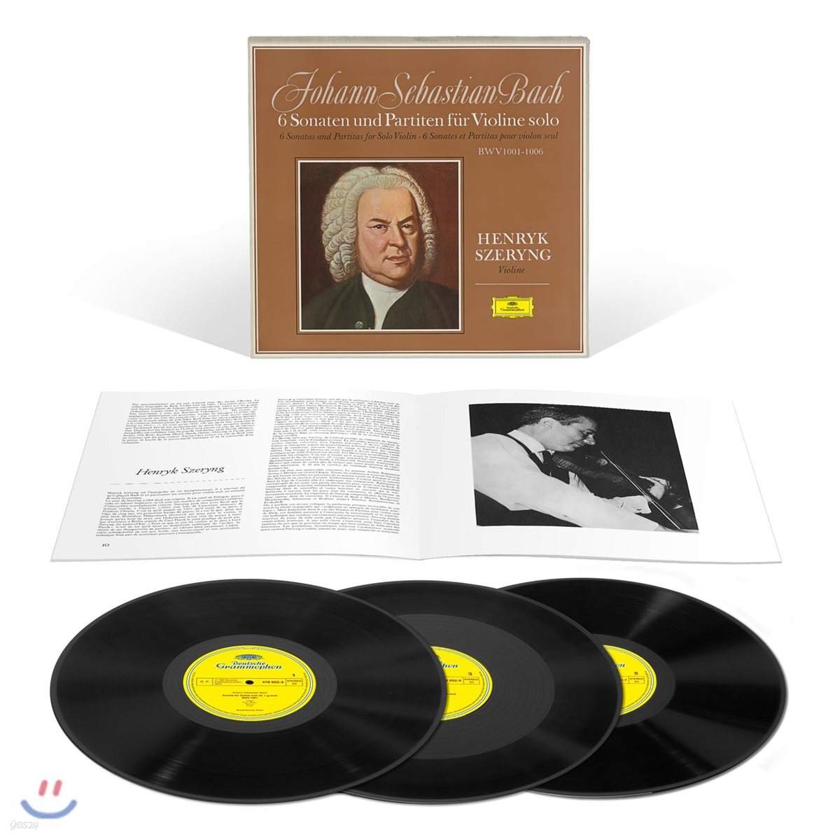 Henryk Szeryng 헨릭 셰링 - 바흐: 무반주 바이올린 소나타와 파르티타 전곡집 (Bach: 6 Sonatas & Partitas for Solo Violin) [3LP]