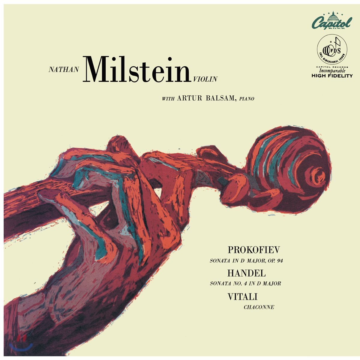 Nathan Milstein 비탈리: 샤콘느 / 헨델 &amp; 프로코피예프: 바이올린 소나타 (Vitali: Chaconne)[LP]