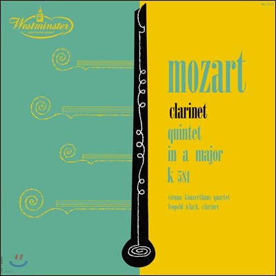 Vienna Konzerthaus Quartet — Leopold Wlach 모차르트: 클라리넷 5중주 (Mozart: Clarinet Quintet K.821) 앨범 커버