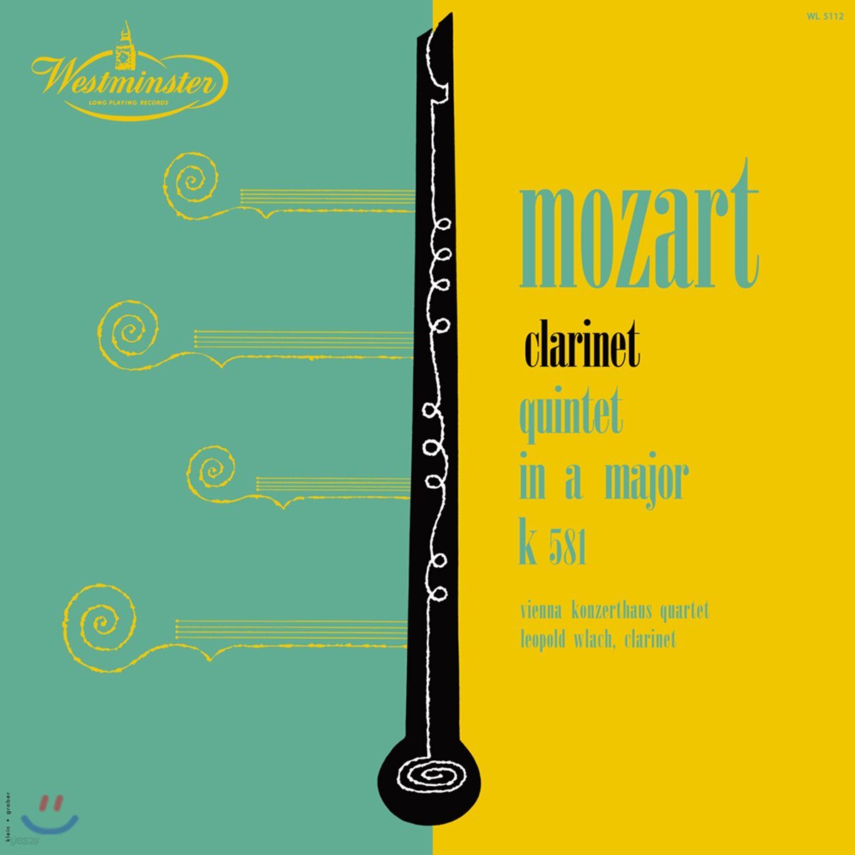 Leopold Wlach 모차르트: 클라리넷 5중주 (Mozart: Clarinet Quintet K.821) [LP]