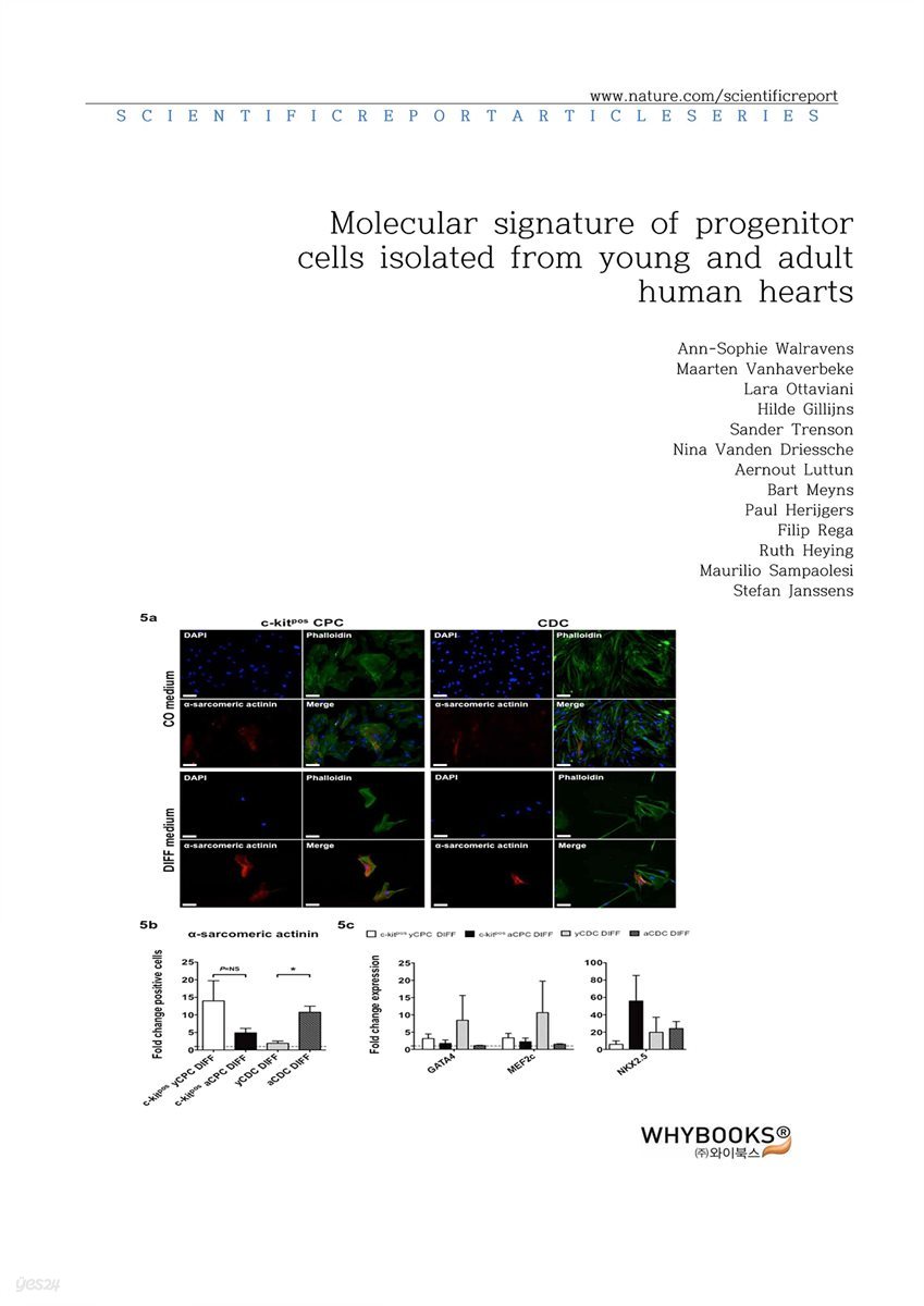 [전자책] Molecular signature of progenitor cells isolated from young and ...