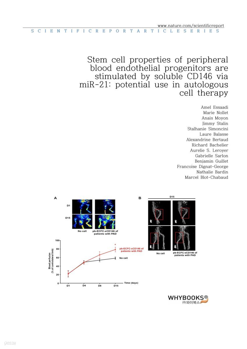 Stem cell properties of peripheral blood endothelial progenitors are stimulated by soluble CD146 via miR-21: potential use in autologous cell therapy