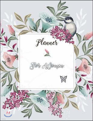 Planner for Women: Weekly Monthly Planner for Women Girls Goal Setting Planner Things to Do/ Goals/ Blank Calendar/ Notes 8.5 X 11