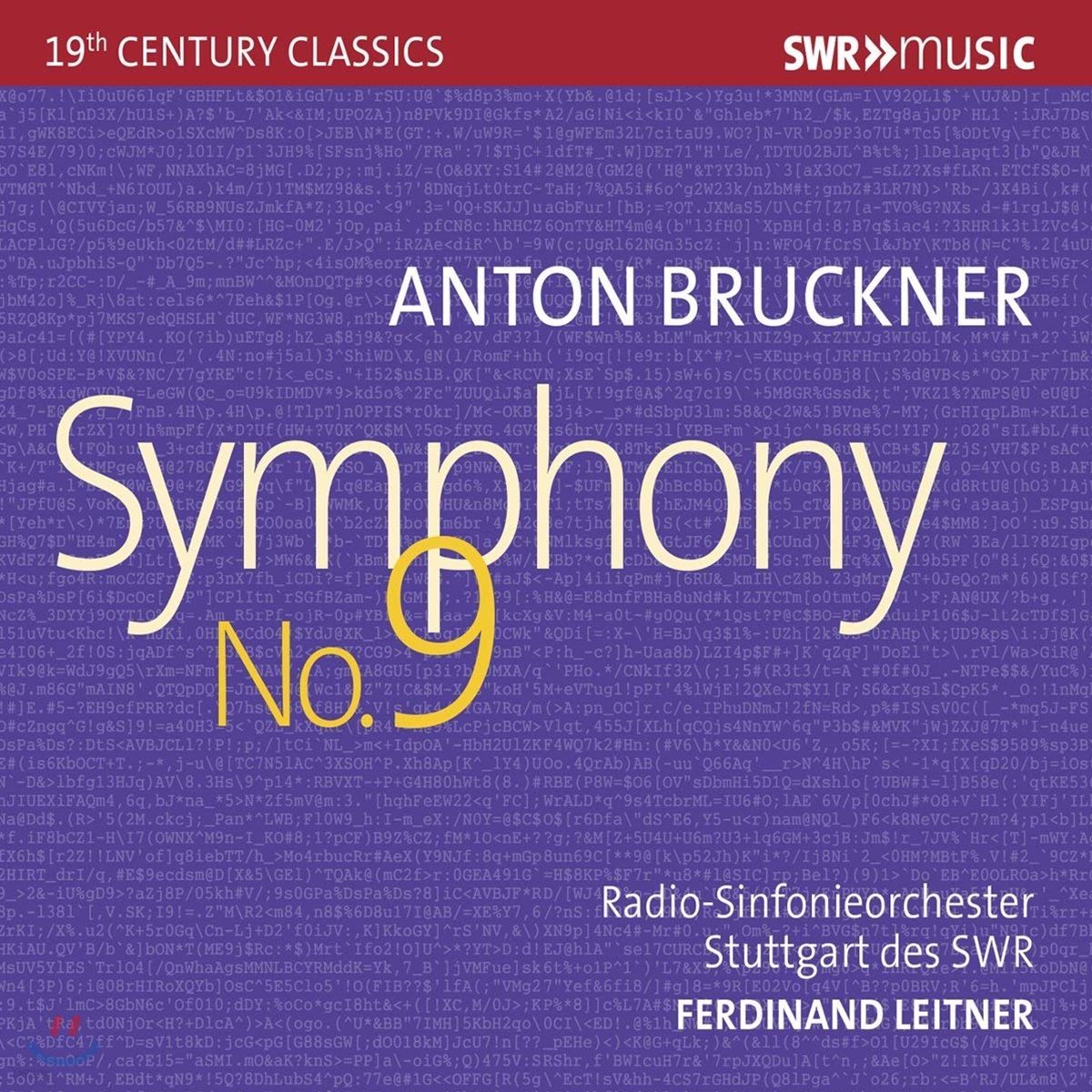 Ferdinand Leitner 브루크너: 교향곡 9번 d단조 (Bruckner: Symphony No9)