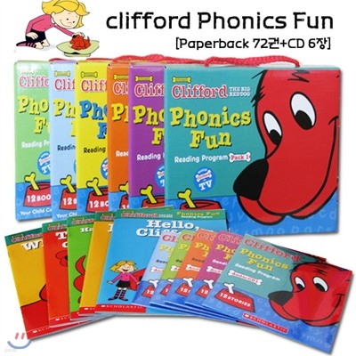 Clifford Phonics Fun Pack 1~6 full Set (Paperback(72)+CD(6))