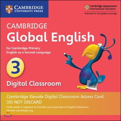 Cambridge Global English Stage 3 Cambridge Elevate Digital Classroom Access Card (1 Year)