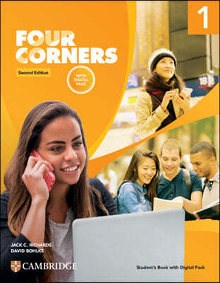 Four Corners Level 1 Student`s Book with Digital Pack