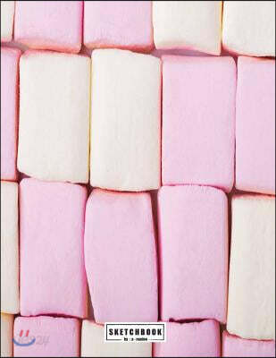 Sketchbook: Marshmello on Pink Cover (8.5 X 11) Inches 110 Pages, Blank Unlined Paper for Sketching, Drawing, Whiting, Journaling