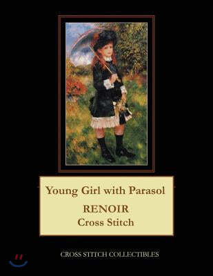 Young Girl with Parasol: Renoir Cross Stitch Pattern