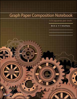 Graph Paper Composition Notebook: 1/3 Inch Squares Blank Graphing Paper Journal Quad Ruled College Students Write Drawing Mathematics Squared Composit