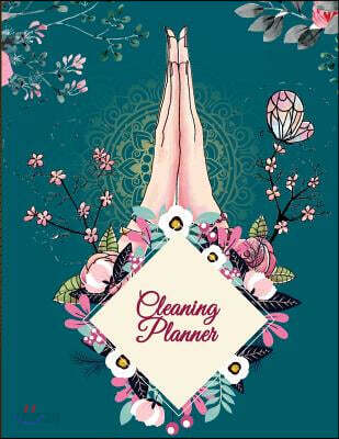 Cleaning Planner: Art Flower Design, 2019 Weekly Cleaning Checklist, Household Chores List, Cleaning Routine Weekly Cleaning Checklist 8