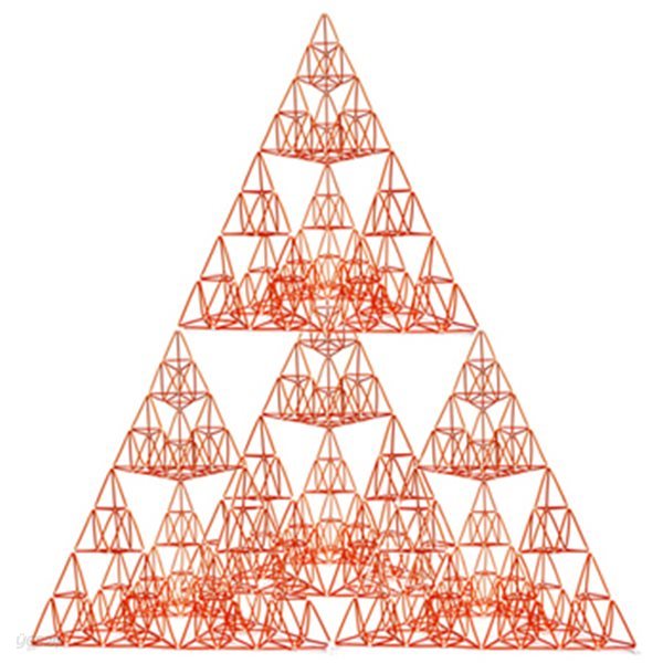 [G12521 4D프레임] 시에르핀스키 삼각형(이등변 4단계)