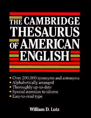 The Cambridge Thesaurus of American English