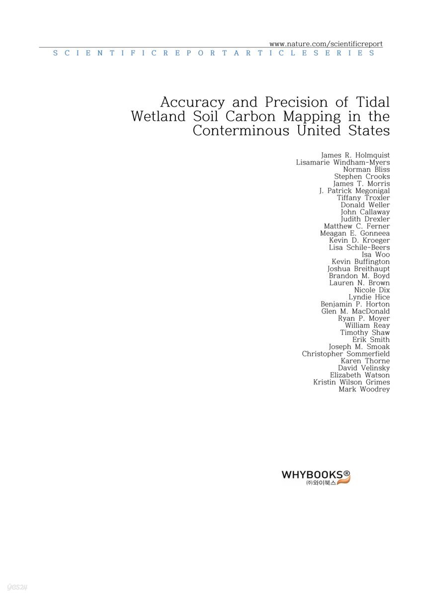 Accuracy and Precision of Tidal Wetland Soil Carbon Mapping in the Conterminous United States