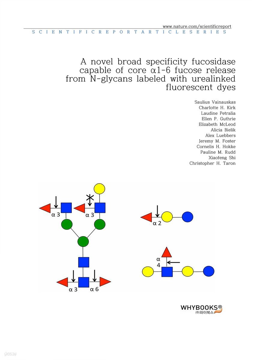 A novel broad specificity fucosidase capable of core α1-6 fucose release from N-glycans labeled with urea-linked fluorescent dyes