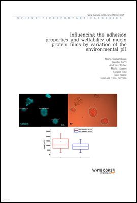 Influencing the adhesion properties and wettability of mucin protein films by variation of the environmental pH