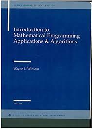 Introduction to Mathematical Programming