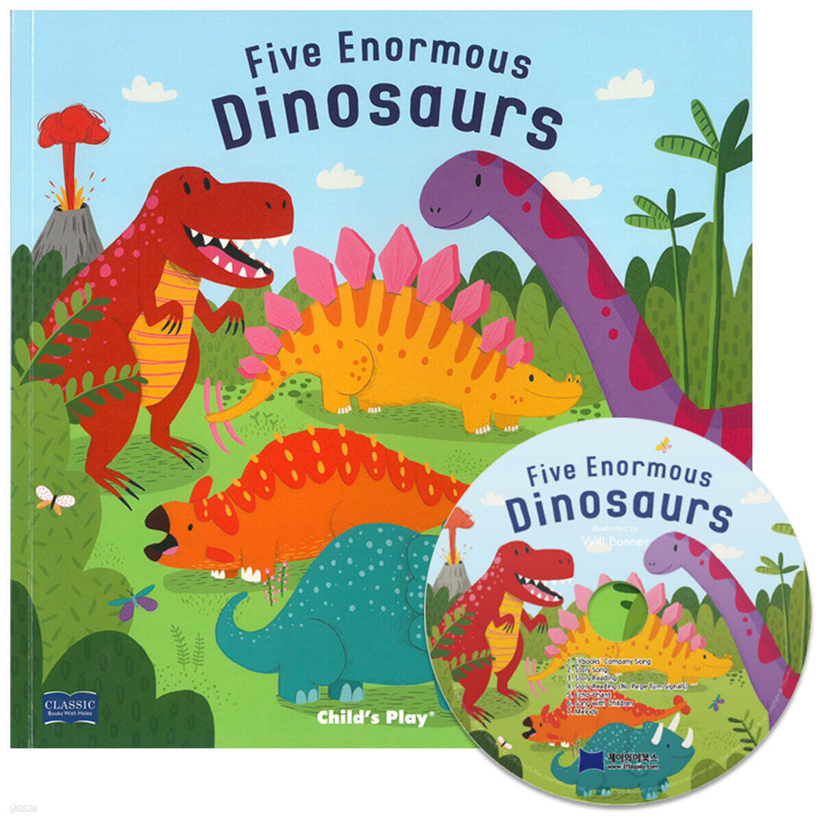 [노부영 마더구스] Five Enormous Dinosaurs