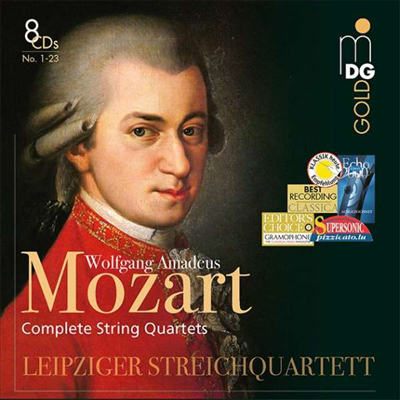 Ʈ:    (Mozart: Complete String Quartets) (8CD Boxset) - Leipziger Streichquartett