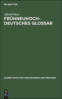 Frühneuhochdeutsches Glossar