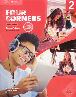 Four Corners Level 2 Student's Book + Online Self-study and Online Workbook Pack