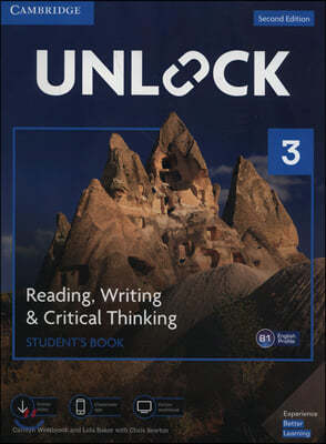 Unlock Level 3 Reading, Writing, & Critical Thinking Students Book, Mob App and Online Workbook w/ Downloadable Video