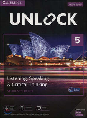 Unlock Level 5 Listening, Speaking & Critical Thinking Students Book, Mob App and Online Workbook w/ Downloadable Audio and Video