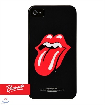 [4] Ѹ潺 ROLLING STONES classic tongue black MD20008 ٵ BRAVADO  ̽ iPhone Case 4/4s