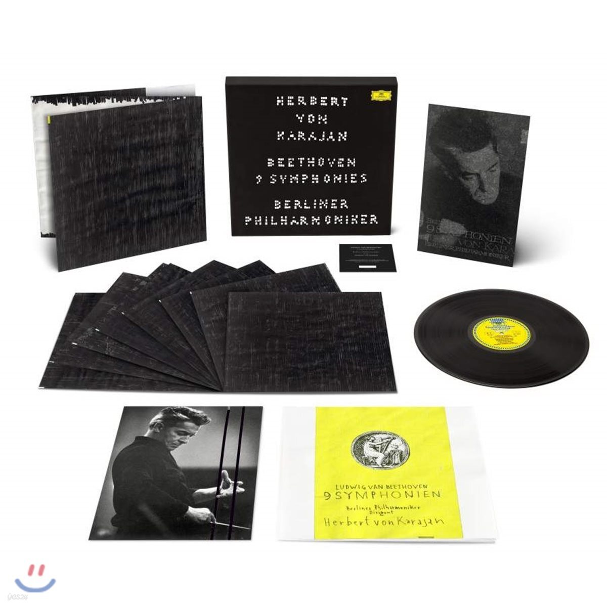 Herbert von Karajan 베토벤: 교향곡 전곡 (1960년대 녹음) 카라얀, 베를린 필하모닉 (Beethoven: 9 Symphonies) [8 LP]