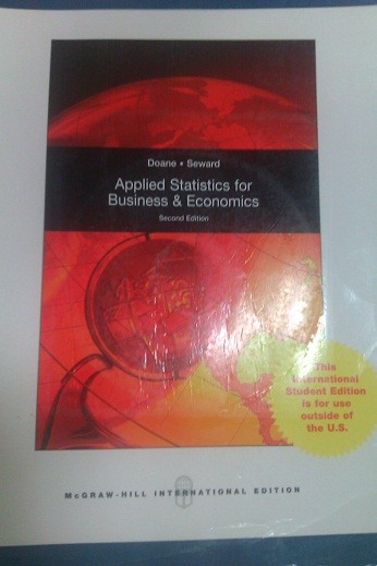 APPLIED STATISTICS FOR BUSINESS & ECONOMICS