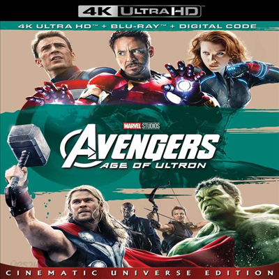  Avengers: Age Of Ultron (어벤져스: 에이지 오브 울트론) (2015) (한글자막)(4K Ultra HD + Blu-ray + Digital Code) - YES24 