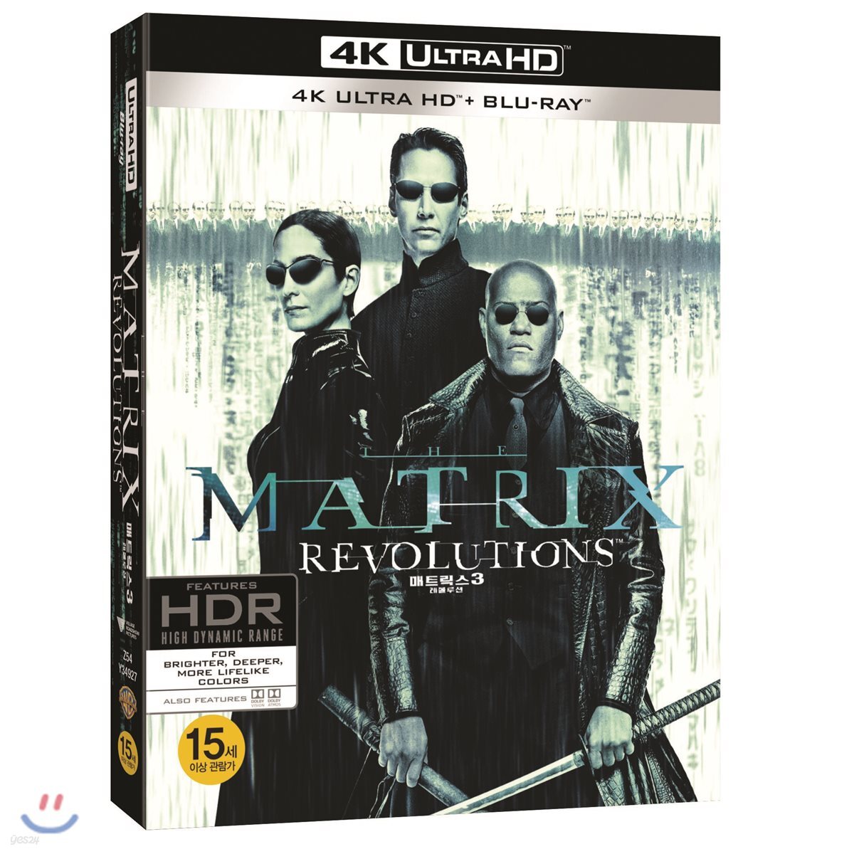 매트릭스 3 레볼루션 (3Disc 4K UHD+BD 초도한정 오링케이스) : 블루레이 | Lilly Wachowski | 워너브러더스  - 예스24