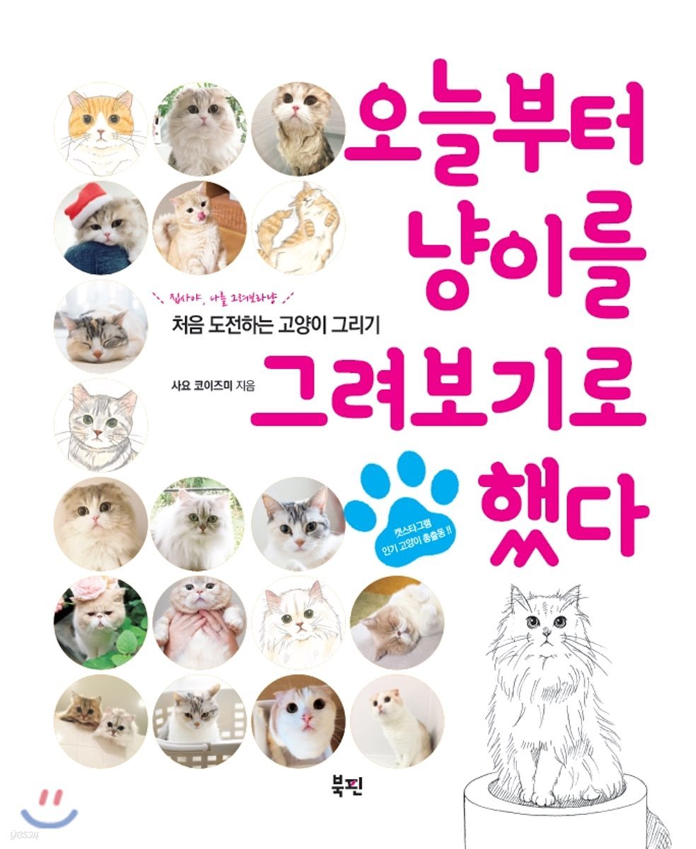 오늘부터 냥이를 그려보기로 했다