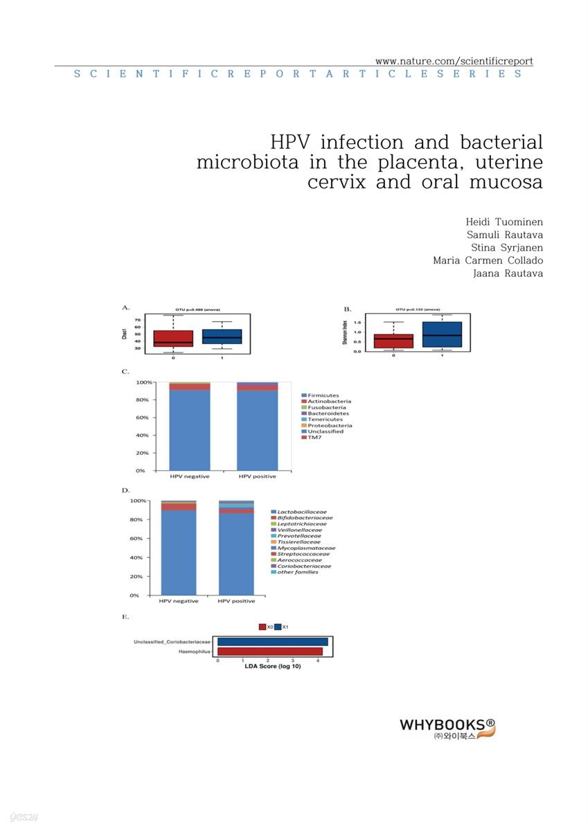 HPV infection and bacterial microbiota in the placenta, uterine cervix and oral mucosa